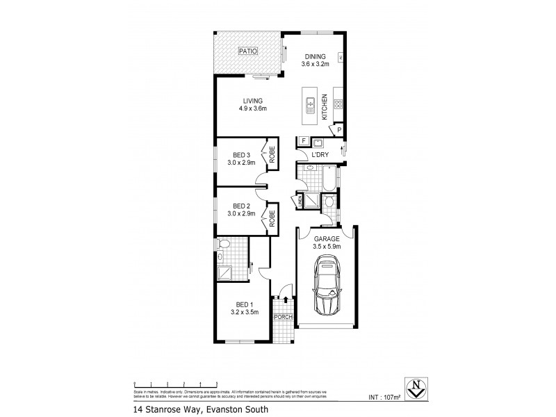 14 Stanrose Way, Evanston South SA 5116 Floorplan