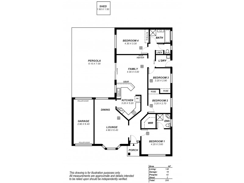 8 Berkeley Way, Hillbank SA 5112 Floorplan