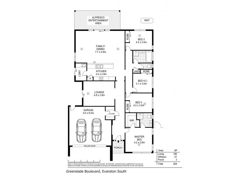 10 Greenslade Boulevard, Evanston South SA 5116 Floorplan