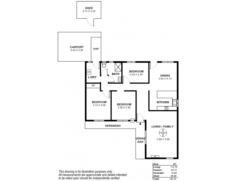 7 Francesca Crt, Dudley Park SA 5008 Floorplan