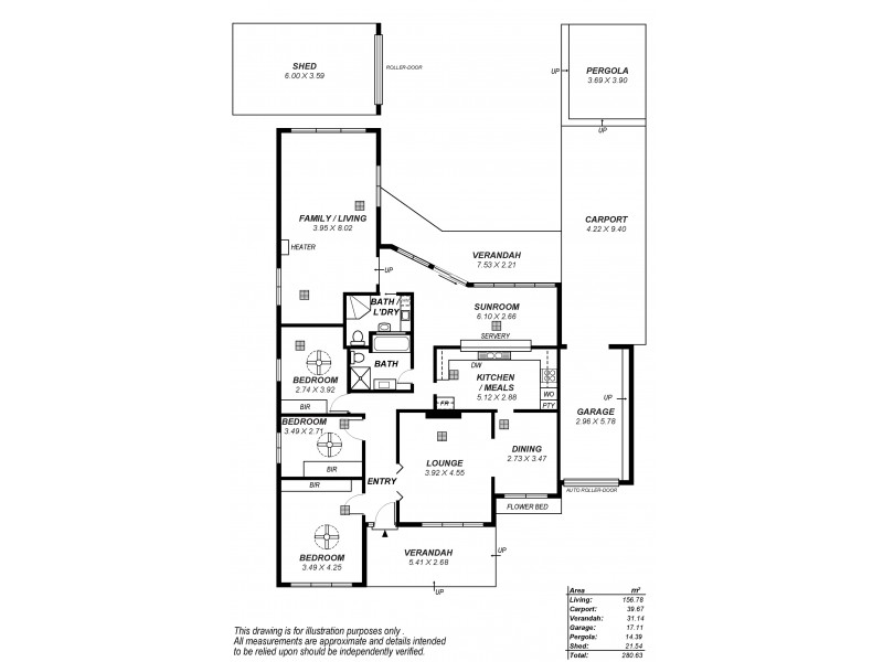 7 Jamaica Avenue, Fulham Gardens SA 5024 Floorplan