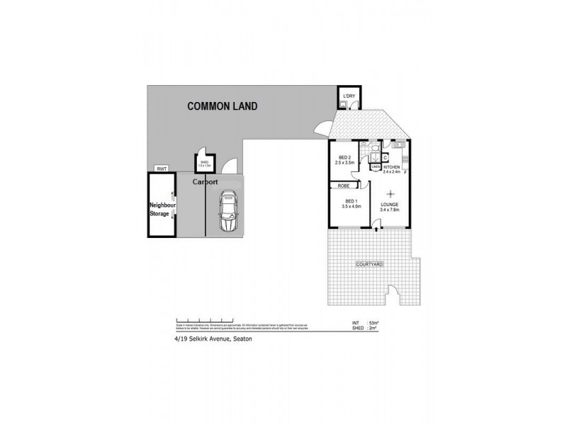 4, 19 Selkirk Ave, Seaton SA 5023 Floorplan