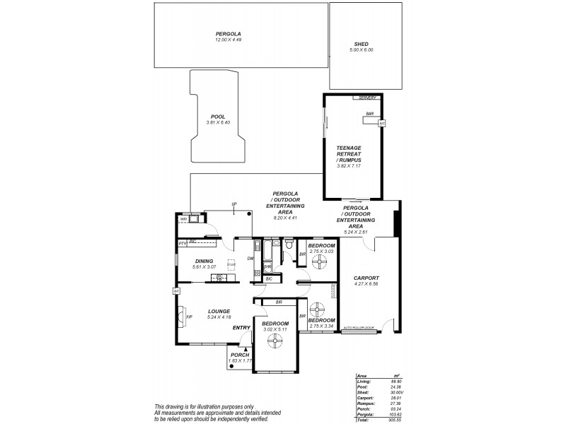 13 Belfast Street, Henley Beach SA 5022 Floorplan