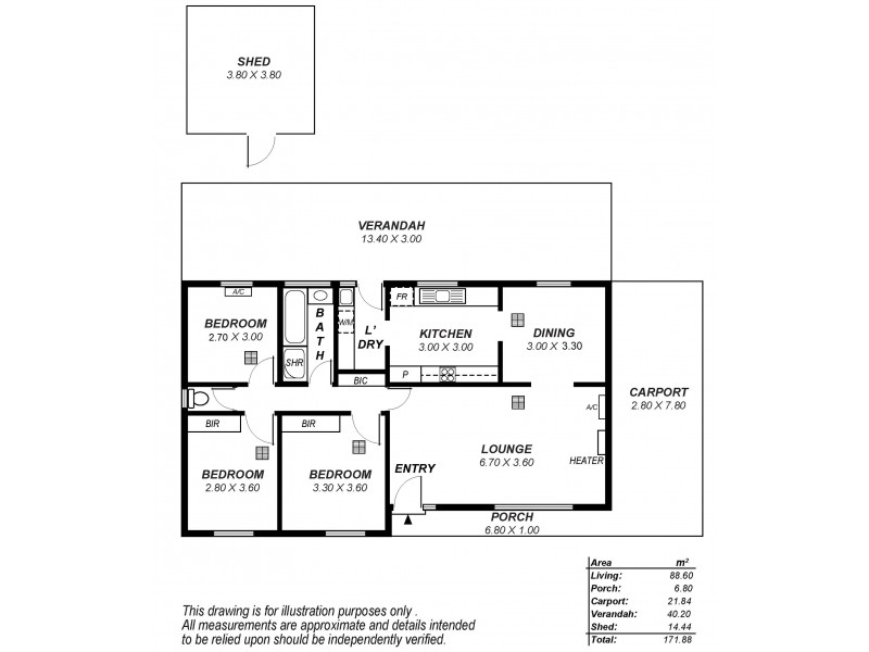 48 Donaldson Drive, Paradise SA 5075 Floorplan