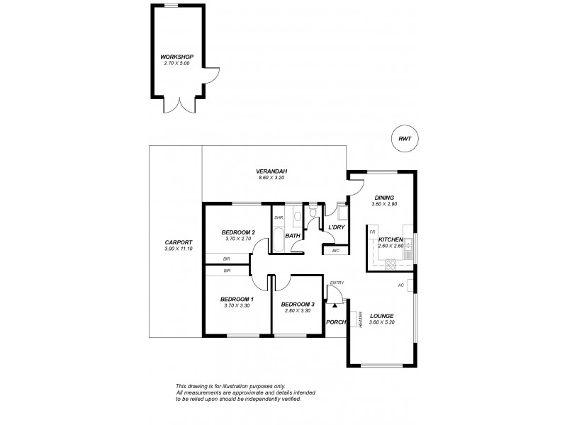 3 Sandford Street, Tea Tree Gully SA 5091 Floorplan