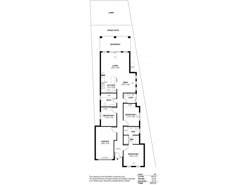 19 Dudley Street, Mansfield Park SA 5012 Floorplan