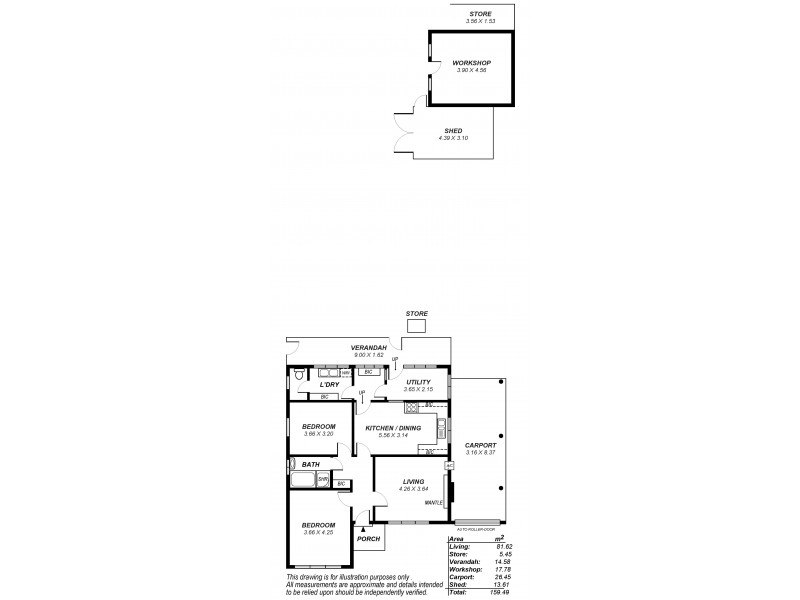 14 Talbot Road, Croydon Park SA 5008 Floorplan