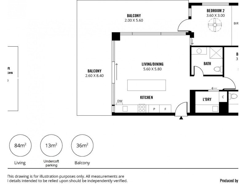 Apt 201, 2 The Pinery, West Lakes SA 5021 Floorplan
