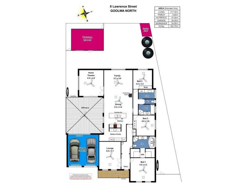 8 Lawrence St, Goolwa North SA 5214 Floorplan