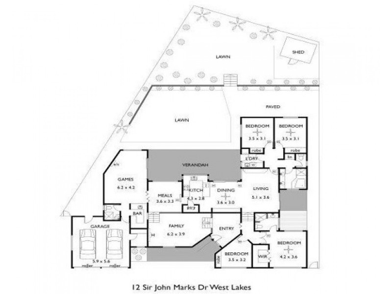 12 Sir John Marks Drive, West Lakes SA 5021 Floorplan