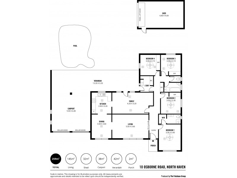 10 Osborne Road, North Haven SA 5018 Floorplan