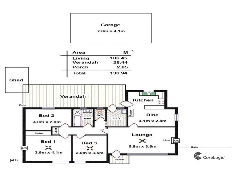 2 Crabb Road, Smithfield Plains SA 5114 Floorplan