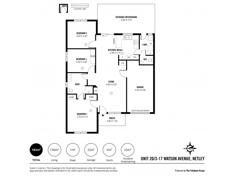 20, 3-17 Watson Avenue, Netley SA 5037 Floorplan