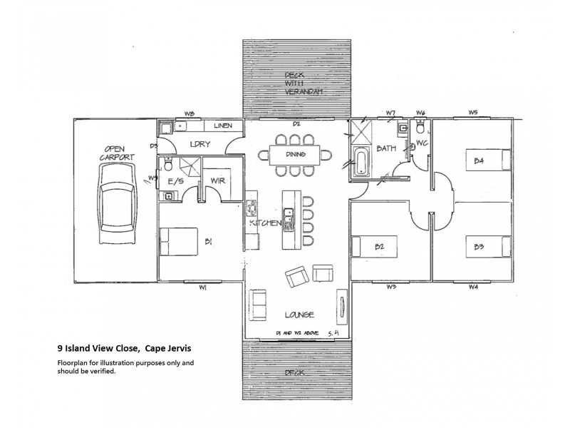 9 Island View Close, Cape Jervis SA 5204 Floorplan