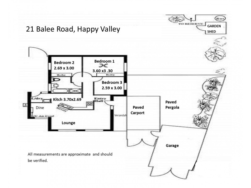 21 Balee Road, Happy Valley SA 5159 Floorplan