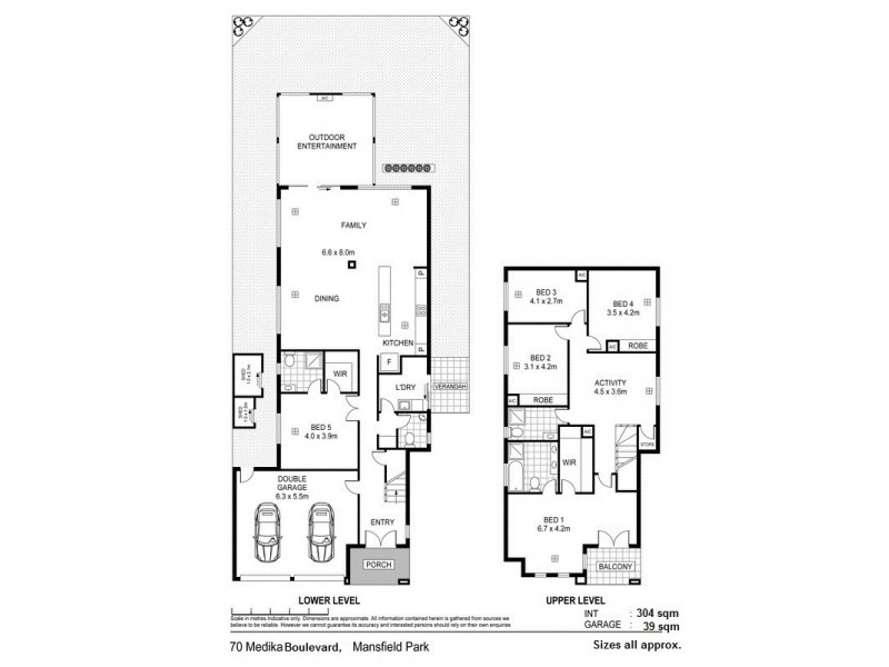 70 Medika Boulevard, Mansfield Park SA 5012 Floorplan
