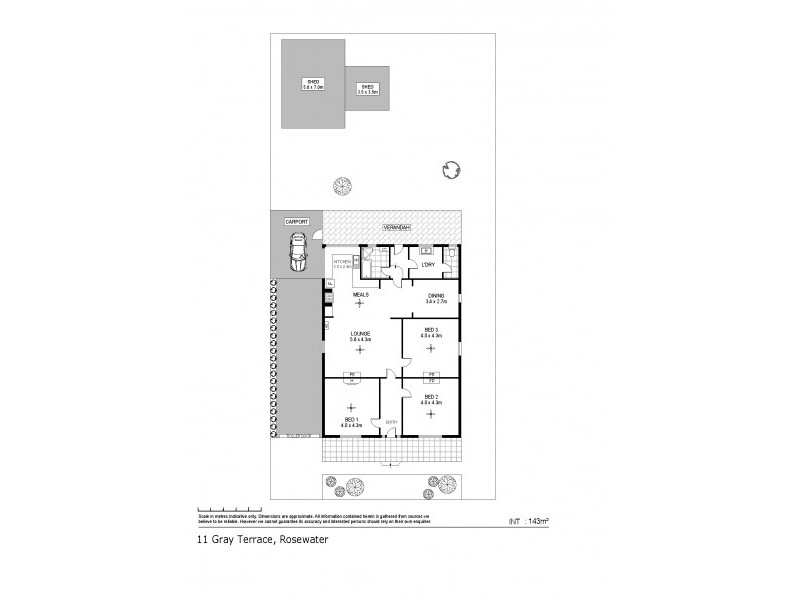 11 Gray Terrace, Rosewater SA 5013 Floorplan