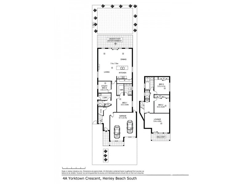 4A Yorktown Crescent, Henley Beach South SA 5022 Floorplan