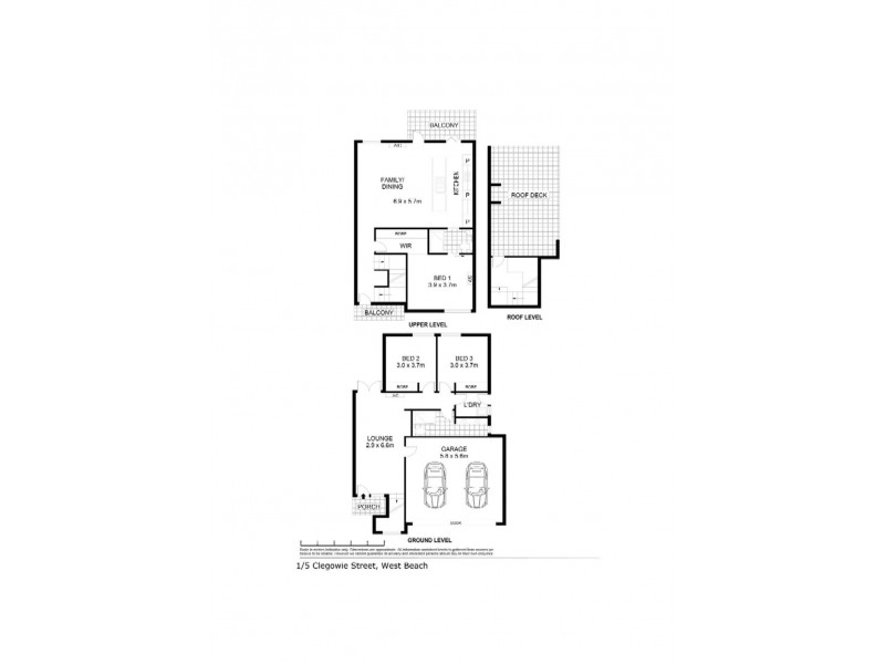 1/5 Clegowie Street, West Beach SA 5024 Floorplan