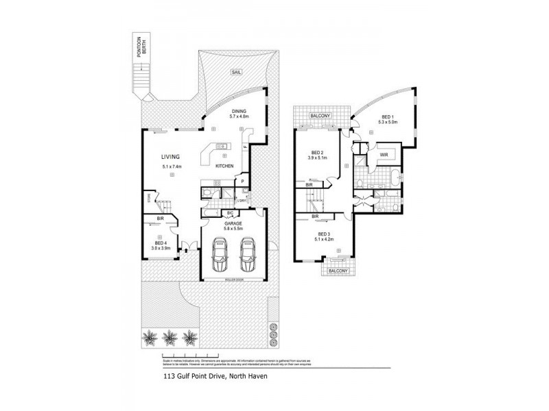 113 Gulf Point Drive, North Haven SA 5018 Floorplan