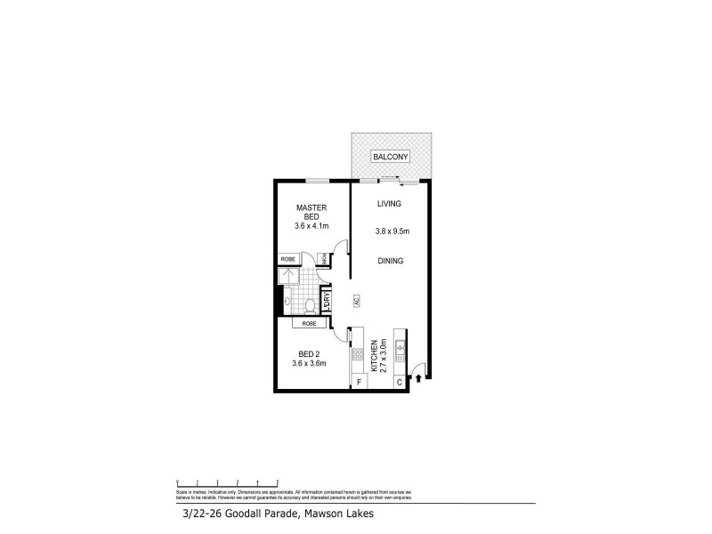 3/22-26 Goodall Parade, Mawson Lakes SA 5095 Floorplan
