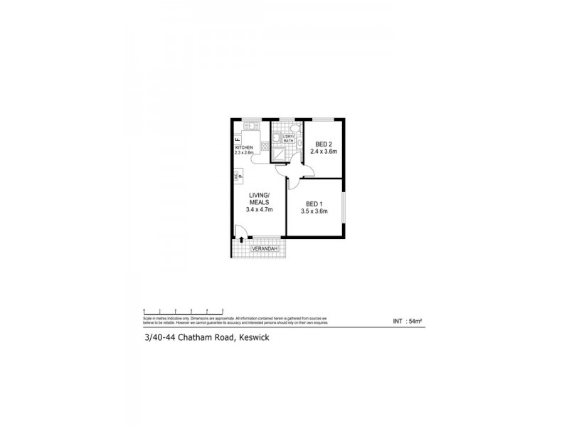 3/40-44 Chatham Road, Keswick SA 5035 Floorplan