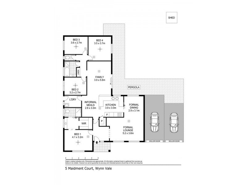 5 Maidment Court, Wynn Vale SA 5127 Floorplan