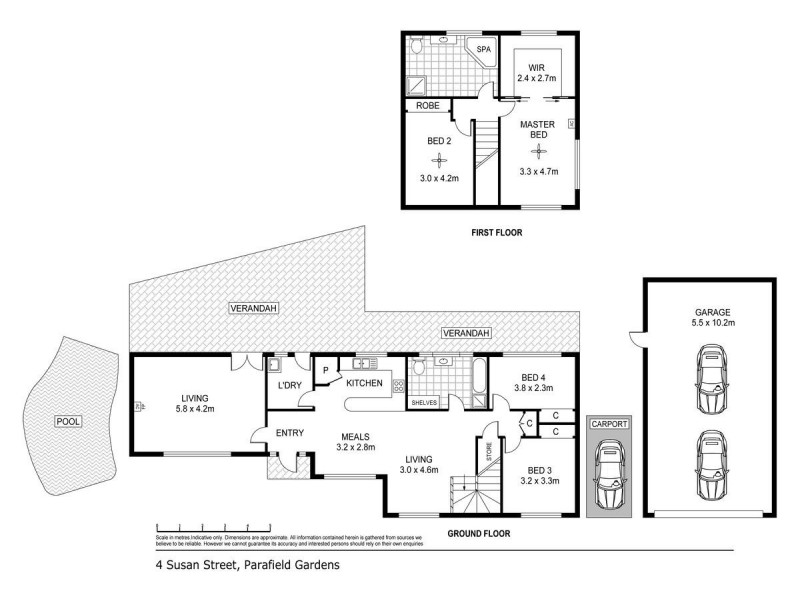4 Susan Street, Parafield Gardens SA 5107 Floorplan