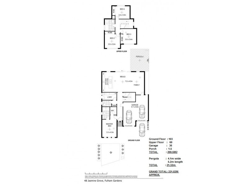 4B Jasmine Grove, Fulham Gardens SA 5024 Floorplan