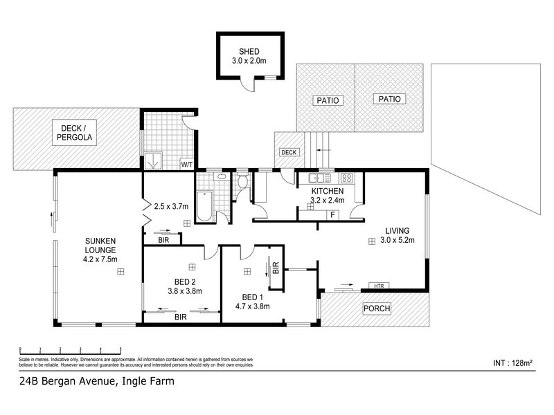 24B Bergan Avenue, Ingle Farm SA 5098 Floorplan