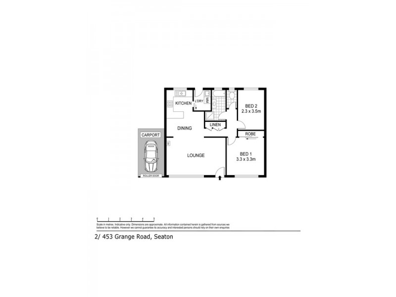 2/453 Grange Road, Seaton SA 5023 Floorplan