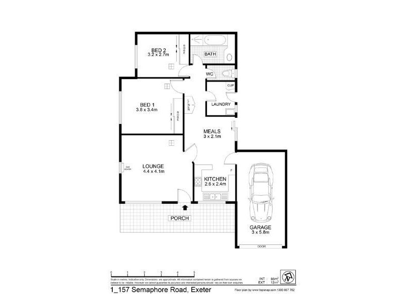 1/157 Semaphore Road, Semaphore Park SA 5019 Floorplan