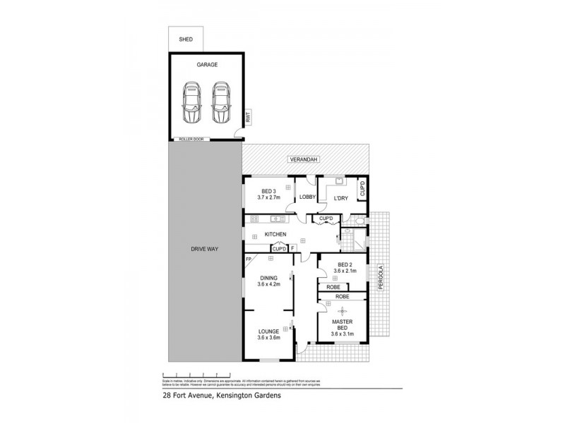 28 Fort Avenue, Kensington Gardens SA 5068 Floorplan