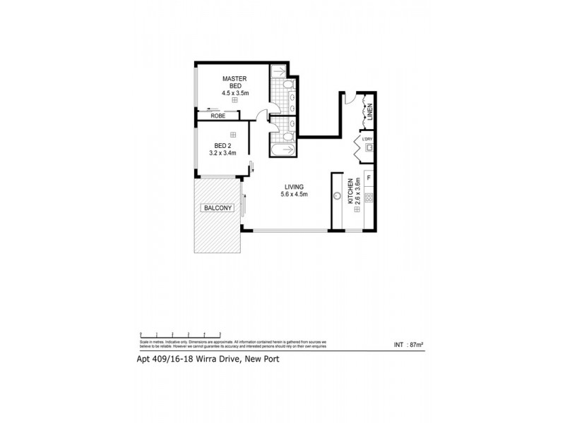 Apt. 409 16-18 Wirra Drive, New Port SA 5015 Floorplan