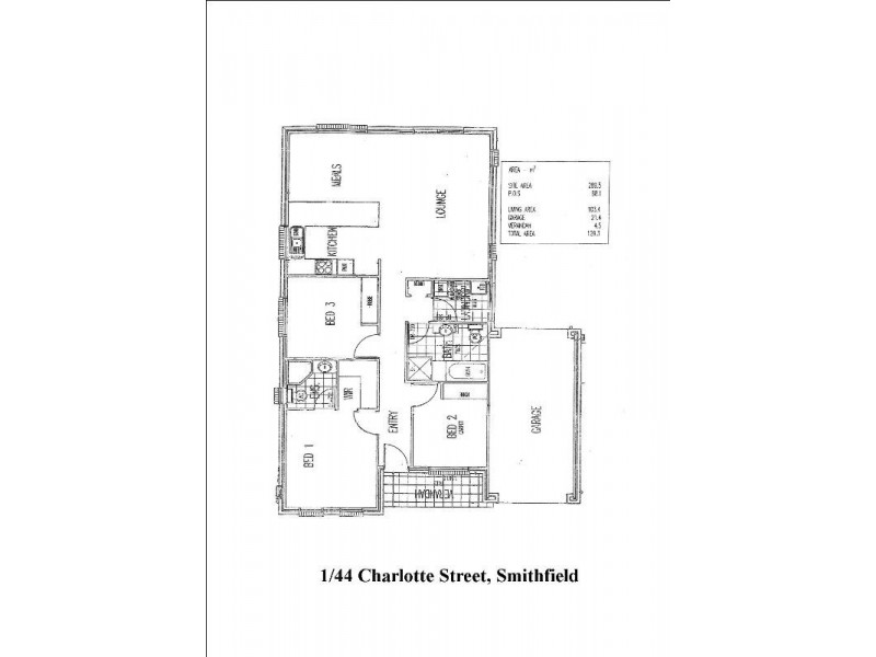 1/44 Charlotte Street, Smithfield SA 5114 Floorplan