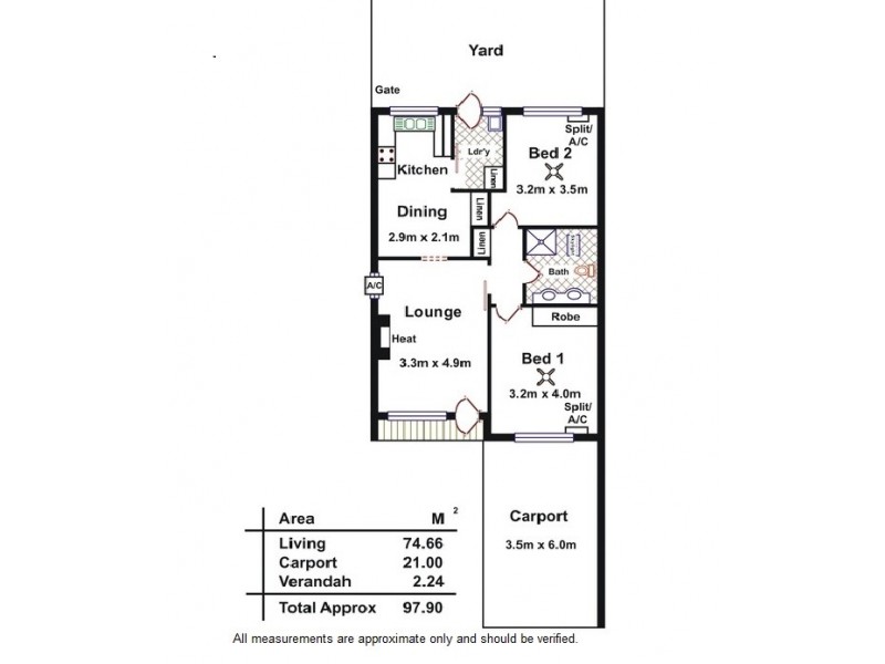 Unit 13/10 West Street, Hectorville SA 5073 Floorplan