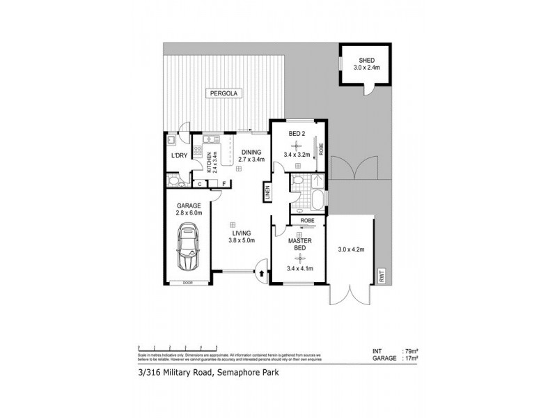 3/316 Military Road, Semaphore Park SA 5019 Floorplan