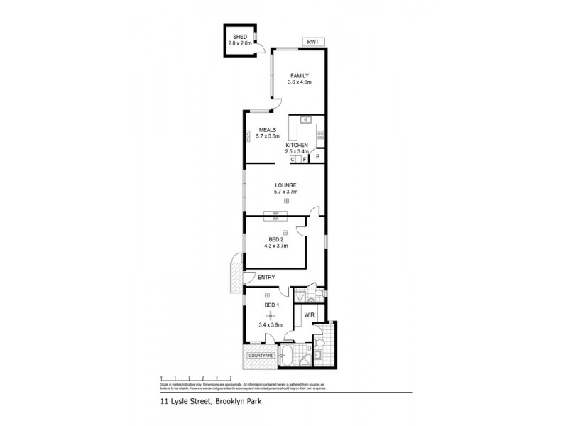 11 Lysle Street, Brooklyn Park SA 5032 Floorplan