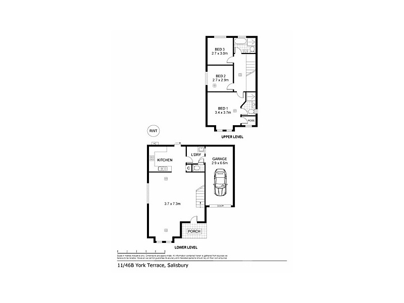 12/46B York Terrace, Salisbury SA 5108 Floorplan