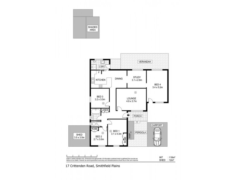 17 Crittenden Road, Smithfield Plains SA 5114 Floorplan