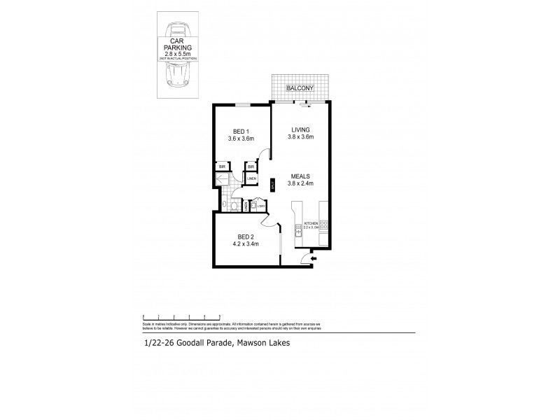 1/22-26 Goodall Parade, Mawson Lakes SA 5095 Floorplan