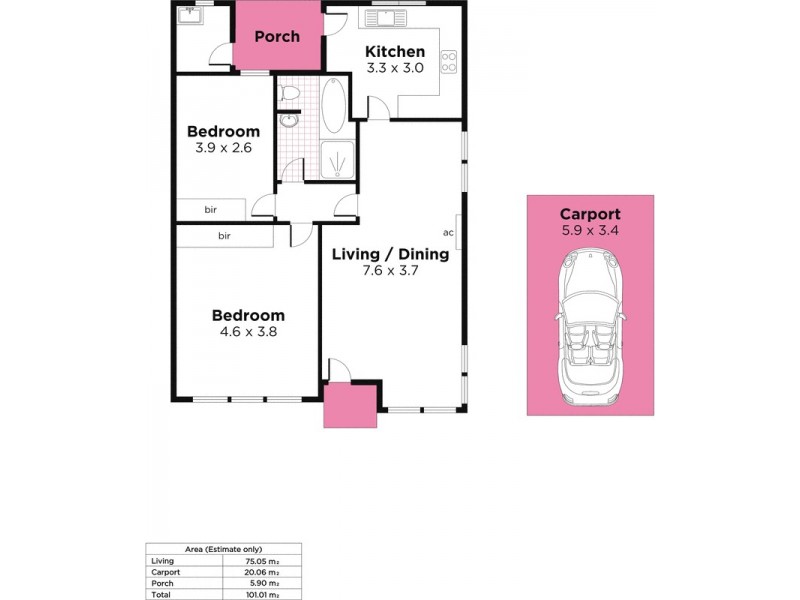 4/7 West Tce, Beaumont SA 5066 Floorplan