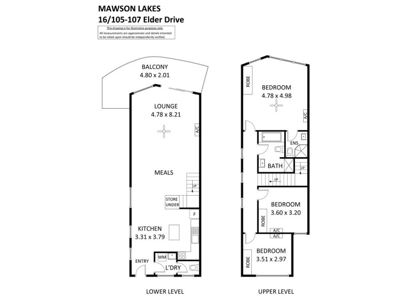 16/105-107 Elder Drive, Mawson Lakes SA 5095 Floorplan