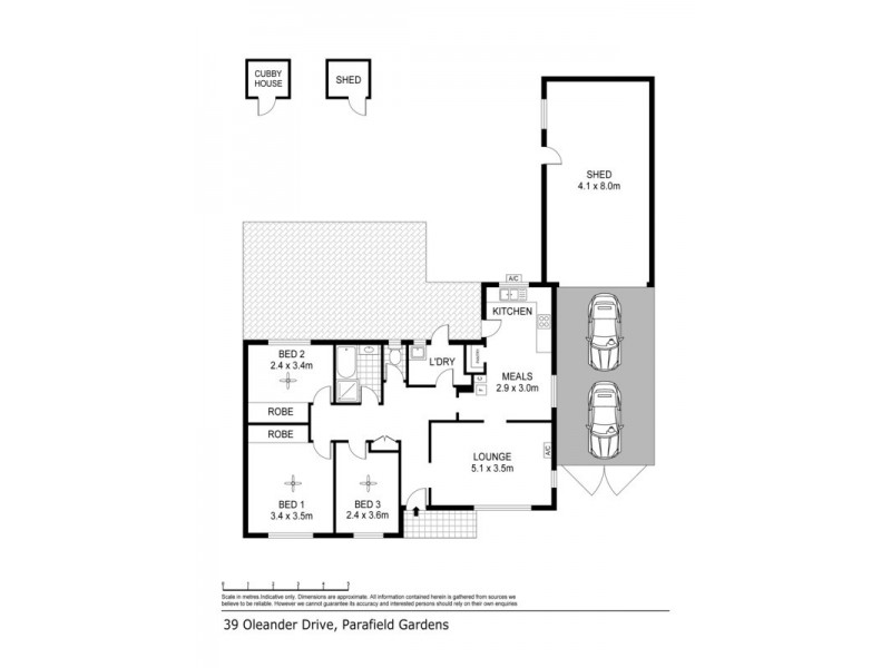 39 Oleander Drive, Parafield Gardens SA 5107 Floorplan