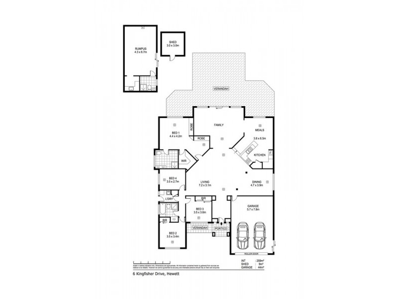 6 Kingfisher Drive, Hewett SA 5118 Floorplan
