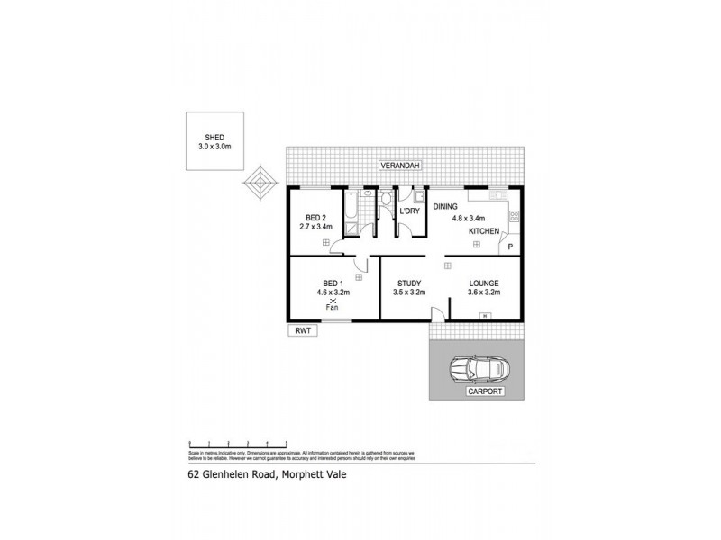 62 Glenhelen Road, Morphett Vale SA 5162 Floorplan