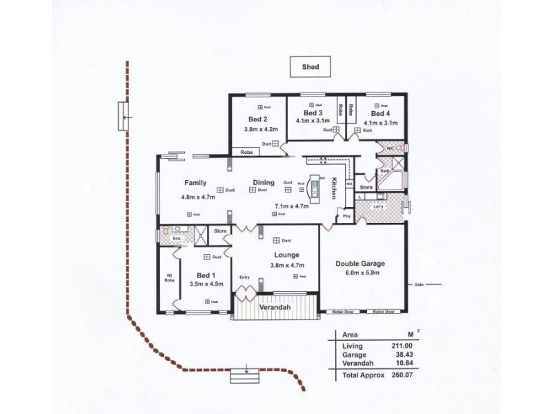 17 Springton Lane, Greenwith SA 5125 Floorplan