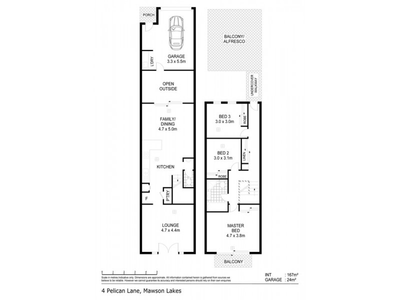 4 Pelican Lane, Mawson Lakes SA 5095 Floorplan