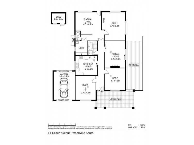 11 Cedar Avenue, Woodville South SA 5011 Floorplan