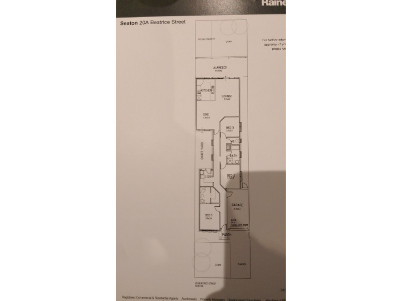 20A Beatrice Ave, Seaton SA 5023 Floorplan